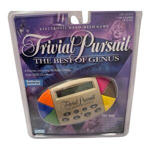 Vintage 1997 Trivial Pursuit Handheld Game Best of Genus NEW Sealed Parker Bros